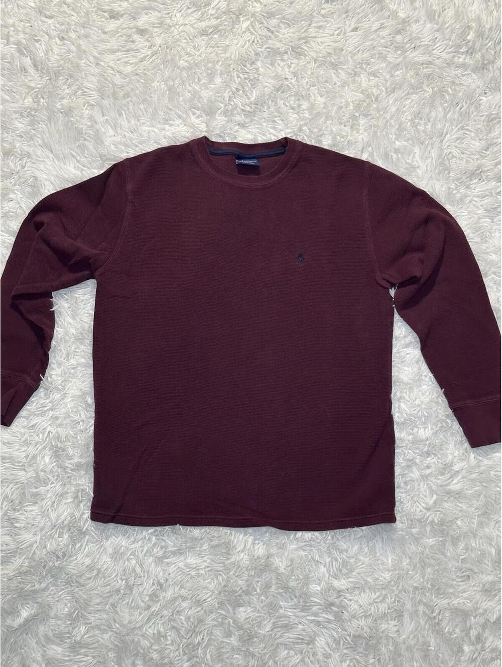 Men’s polo Ralph Lauren Size L Waffle Knit Thermal Long sleeve Sleepwear Top